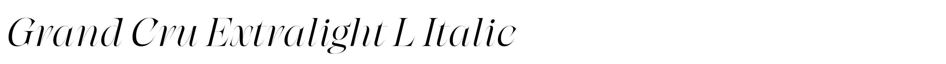 Grand Cru Extralight L Italic